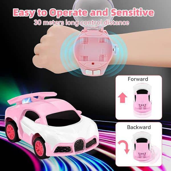 1 Pcs Mini Wrist Watch Car (Rechargable) 4