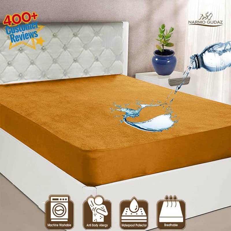 Waterproof mattress cover (FREE HOME DELIVERY ALL OVER THE PAKISTAN) 9