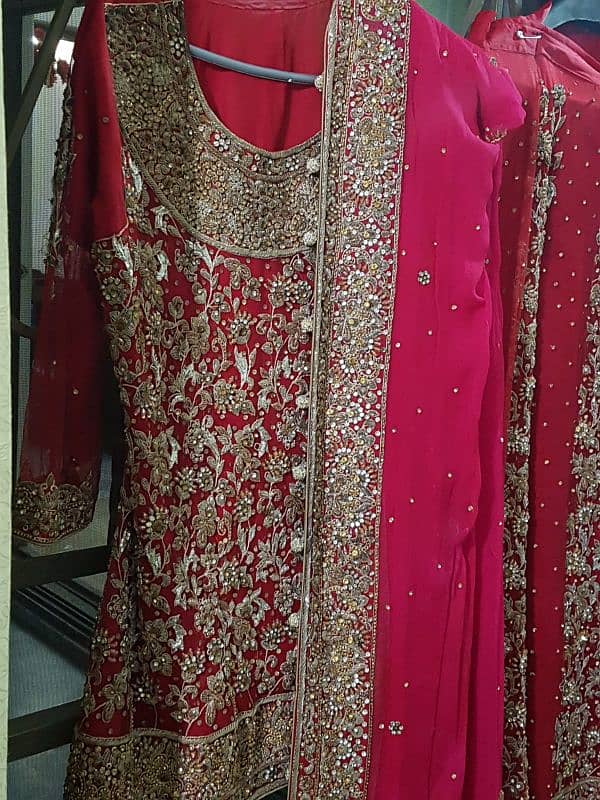 Barat Lehnga Maroon for sale 3