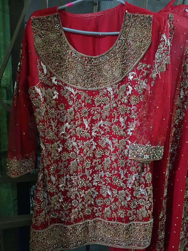 Barat Lehnga Maroon for sale 5