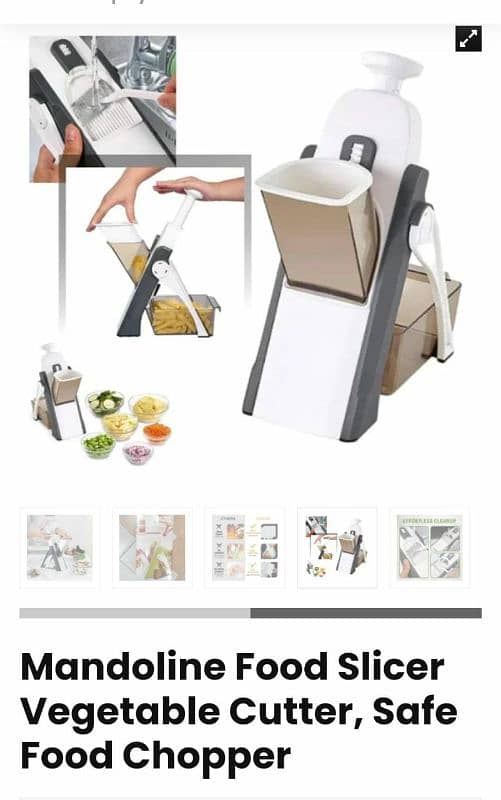 mandoline food slicer  vegetables cutter safe 5