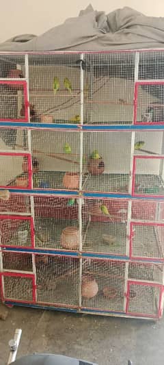 cage for sell ha buhat mazbut Bana Howa ha birds K sath sell karna ha