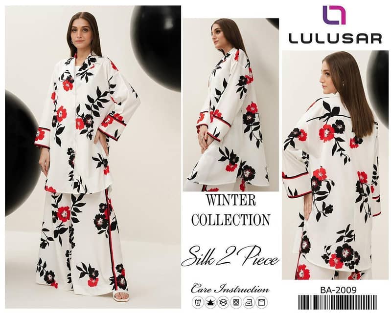 *LULUSAR* Digital Printed 2pc *Fabric Silk* 0