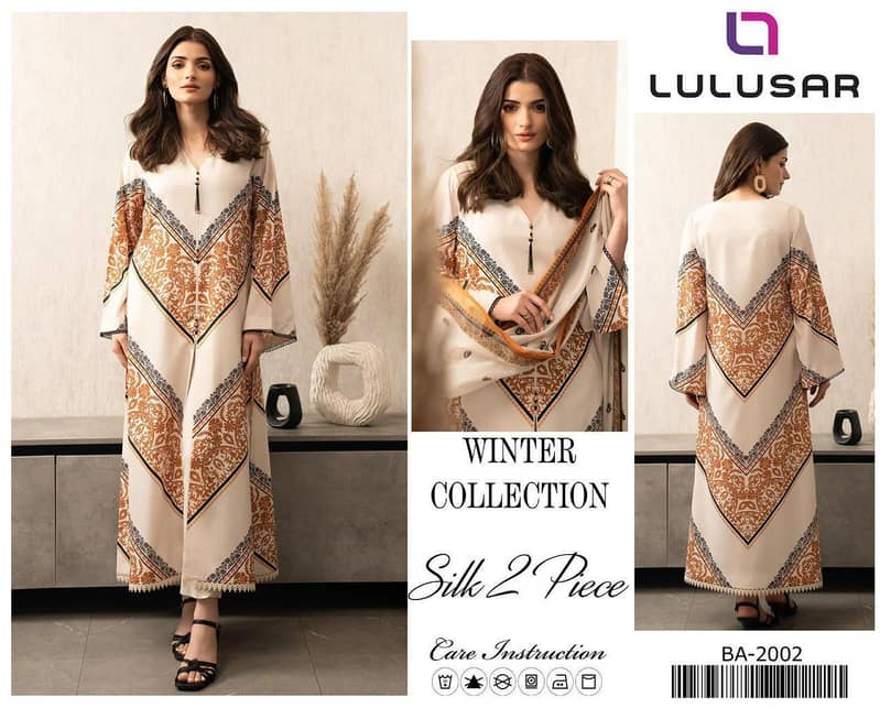 *LULUSAR* Digital Printed 2pc *Fabric Silk* 12