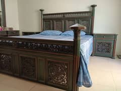 solid wood bed