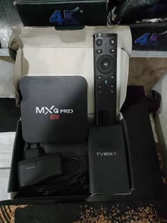 VOICE REMOTE MXQ PRO (USA)ANDROID SMART TV BOX 1 YEAR IPTV FREE