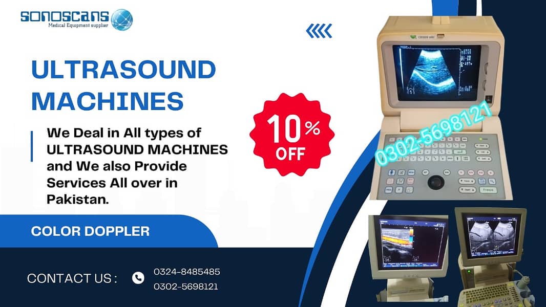 Refurbished Color Doppler / ultrasound machine for sale 0