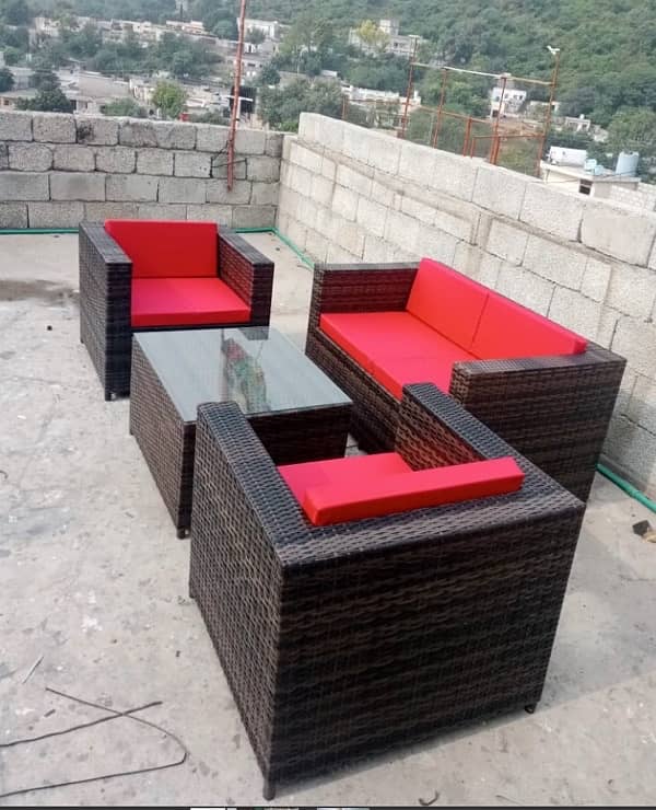 4 Seater Rattan sofa set 1