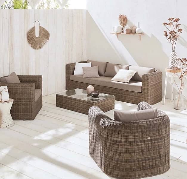 4 Seater Rattan sofa set 7