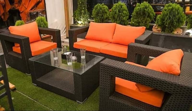 4 Seater Rattan sofa set 11