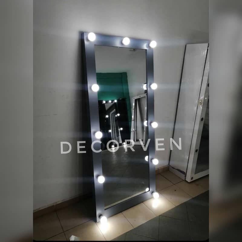 Hollywood Standing Mirror, Led Mirror, Mirror, Decor, Make Up Mirror 2