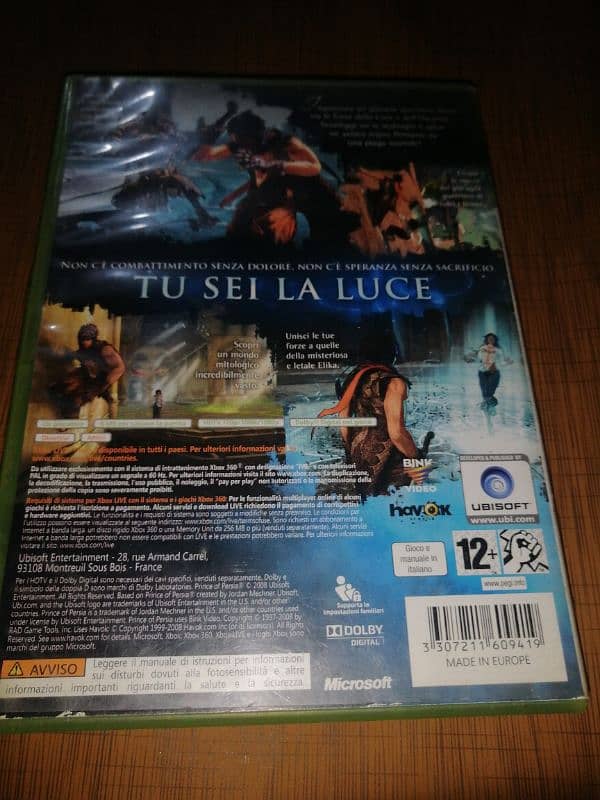 XBOX 360 Prince of persia CD (1 PCS) 1