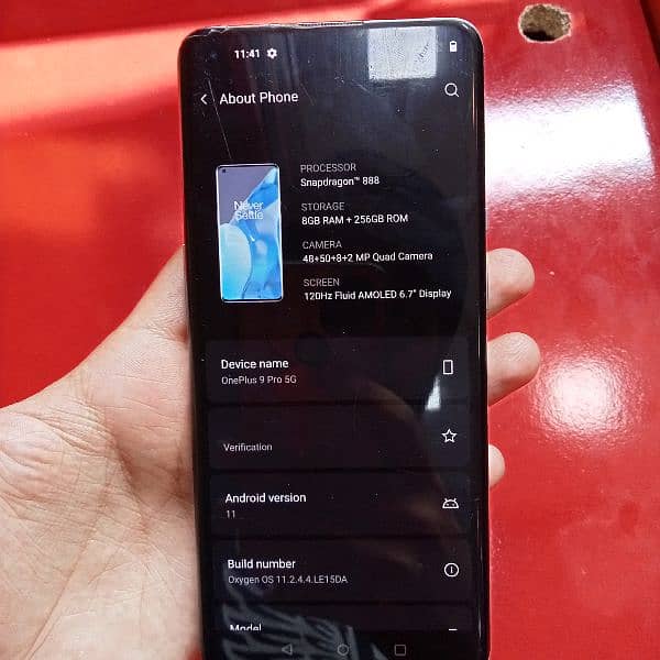 OnePlus 9 pro 5G 8GB 256GB all ok bas thora shed ha 1