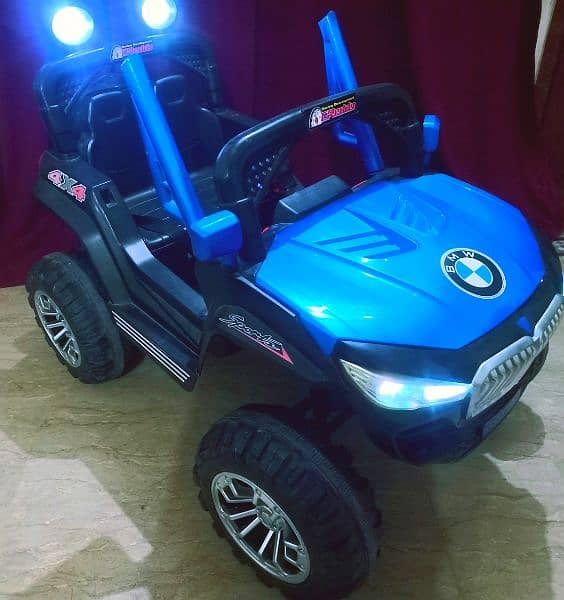 Kids BMW Jeep car Big size all ok with swing mode excellent condition 1