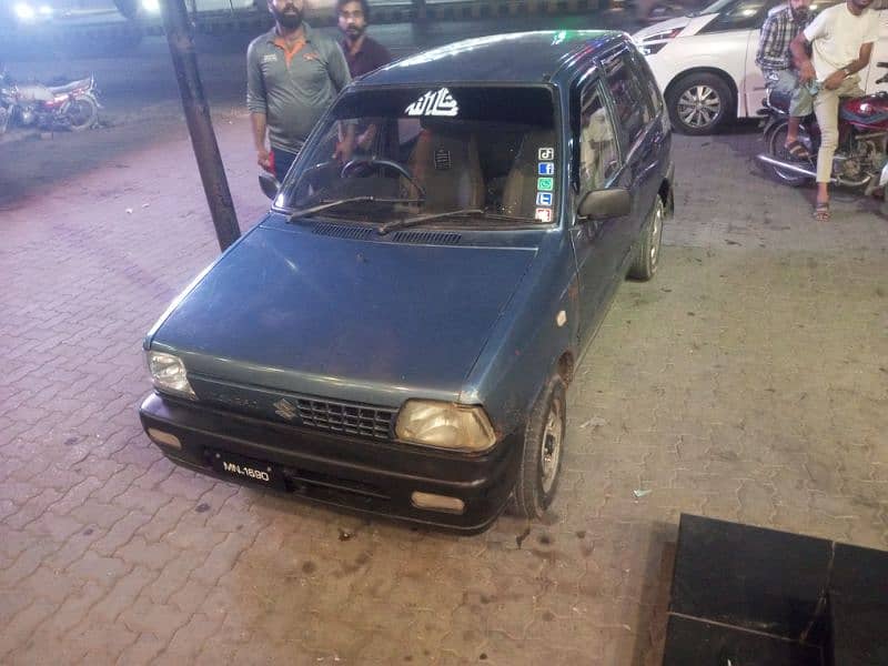 Mehran car available with driver for monthly basis 0