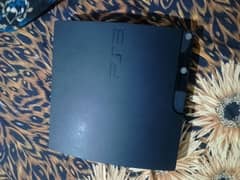 ps3 slim with 2 controllers HDMI cable and power cable