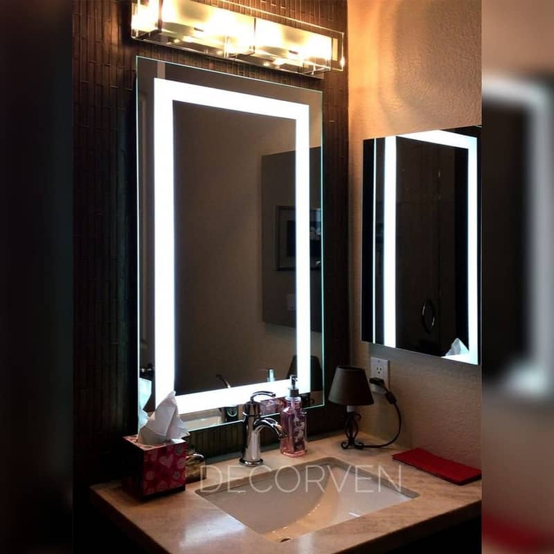 Led Mirror, Mirror, Decor, Round Led Mirror, Make Up Mirror 4