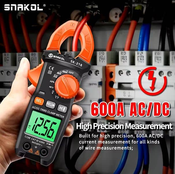 Imported AC/DC 600 Amps Clamp Meter Best for Solar System 0