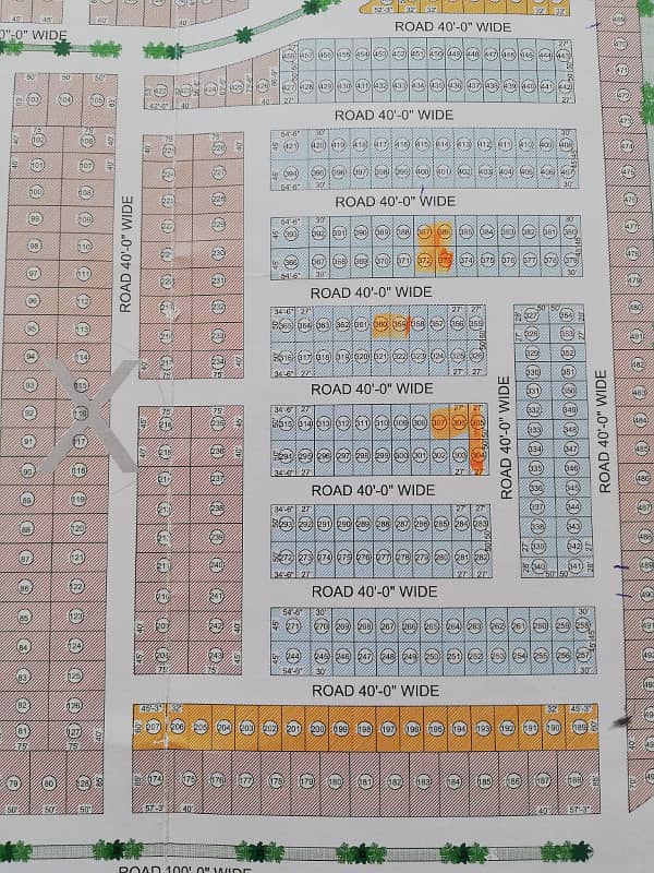 5 Marla plot in new garden block Saeed colony canal road Faisalabad 0