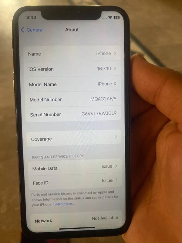 iPhone X 256 go all ok hai 4