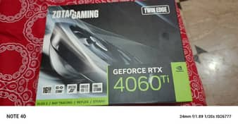 RTX 4060 TI 16 GB ZOTAC