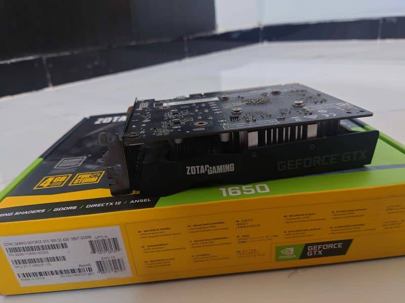 Zotac Geforce 1650 4 gb Graphic Card gddr6 (used) 0