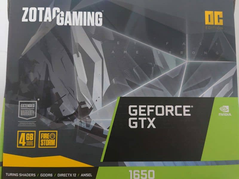 Zotac Geforce 1650 4 gb Graphic Card gddr6 (used) 4