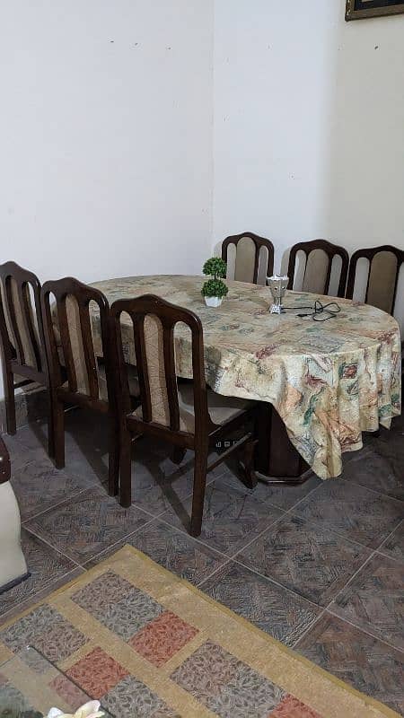 Dinning table set with six chairs 0