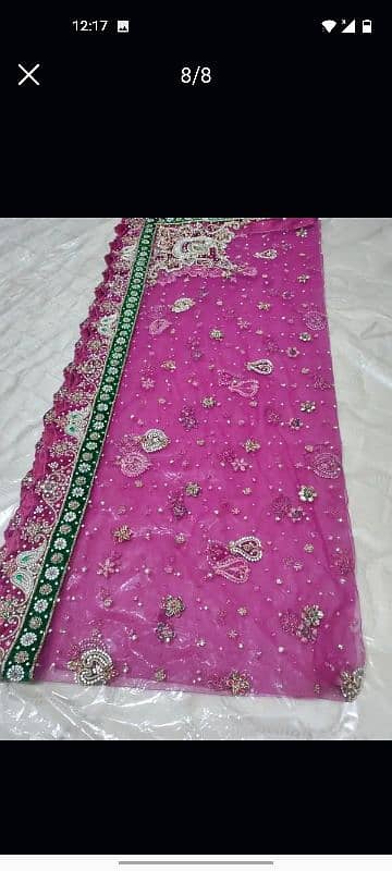 bridal lahanga urgent sale bilkul thek h used h but new condition 0