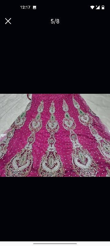 bridal lahanga urgent sale bilkul thek h used h but new condition 3