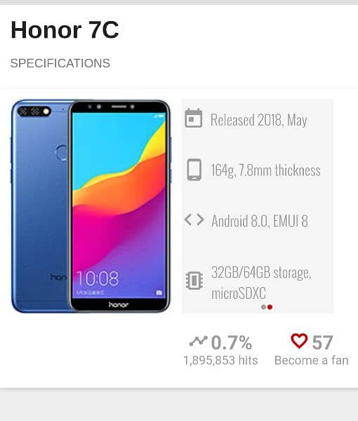 Huawei honour 7C 1