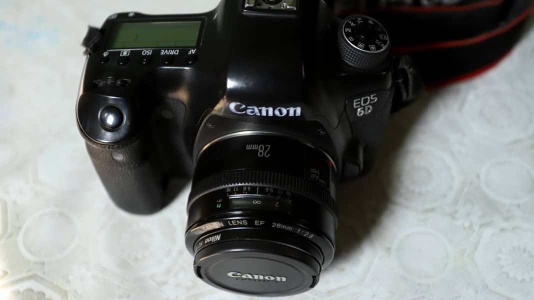 Canon 6D full frame body with 28mm 2.8 6