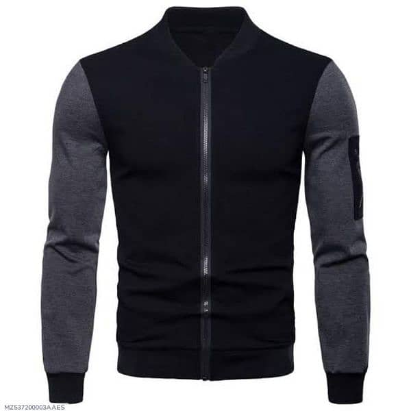 1pcs mens fleece plain jacket 1