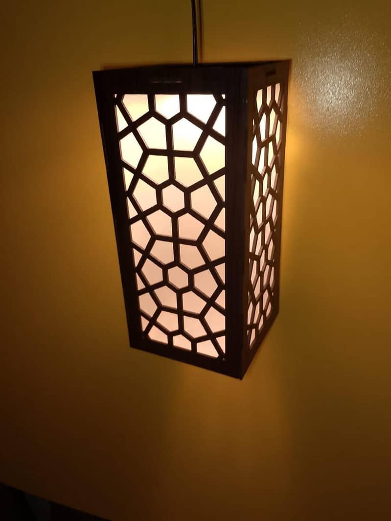 Wooden Ceiling Lamp 1