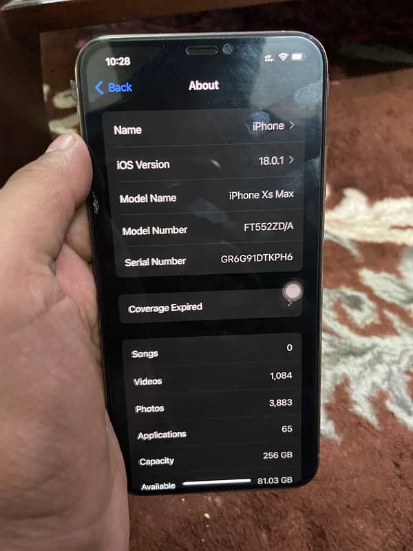 Iphone XS MAX 256gb 6