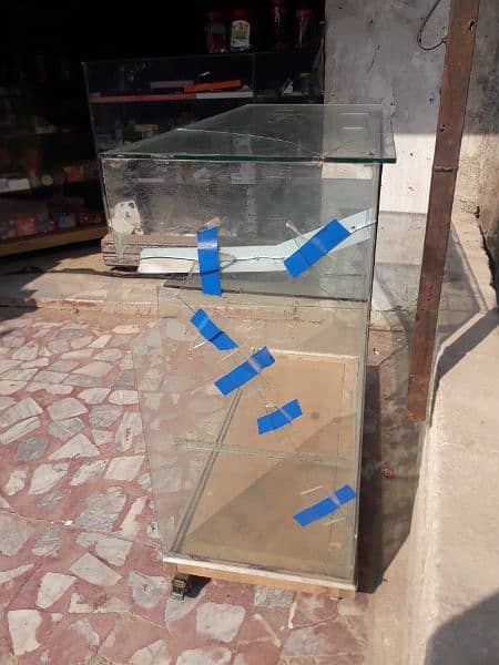 5mm Glass counter showcase for shop 0