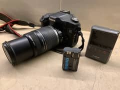 canon 50d dslr with 55-250mm lens