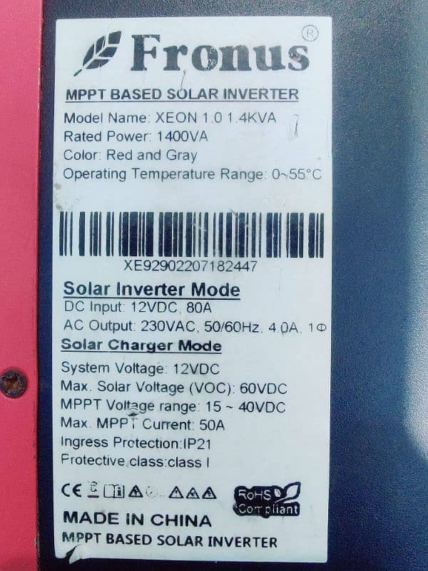 fronus 1.4 kv hybrid solar inverter 12