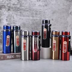 Stainless Steel, Glass and Plastic Water Bottles.