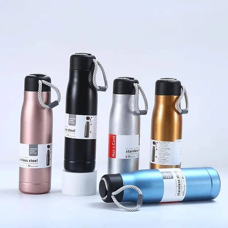 Stainless Steel, Glass and Plastic Water Bottles. 6