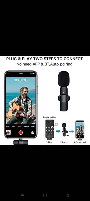 K8 3 in 1 wireless Noise reduction mini microphone HD voice good 6