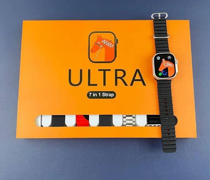 Ultra 7 in 1 smart watch with free gift 1