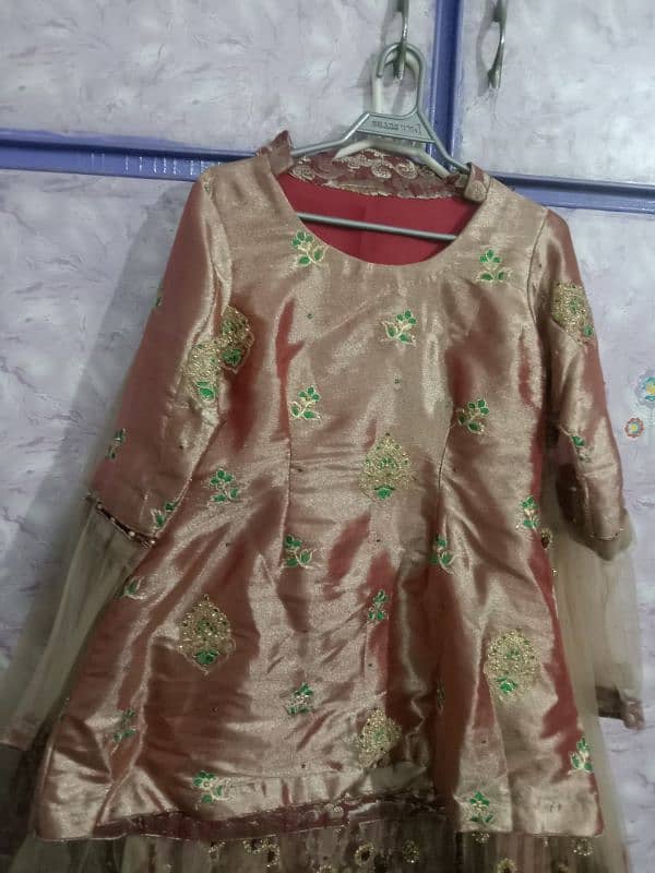 Lehnga with Kurti dapka work 3