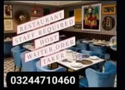 Restaurant staff required job lahore free food + free accomodation