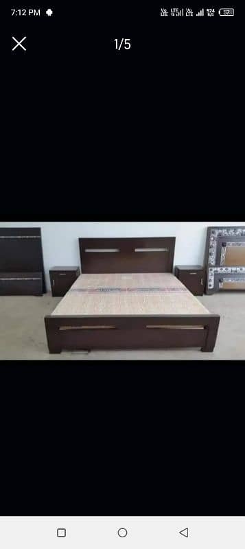 Simple and disent king size double bed 0312 0791309 1