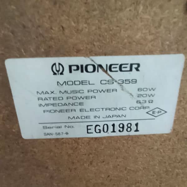 poineer speakers for sale 2