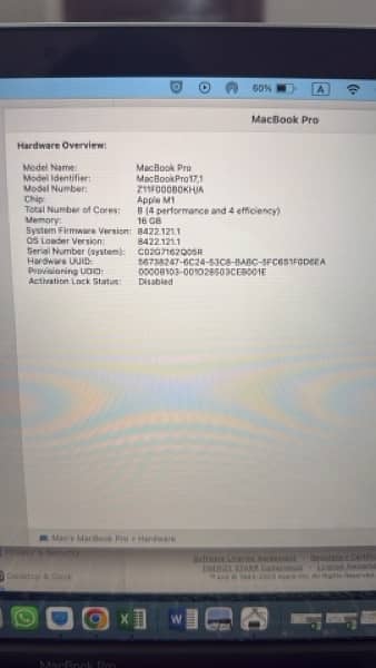 Macbook pro M1 2020 4