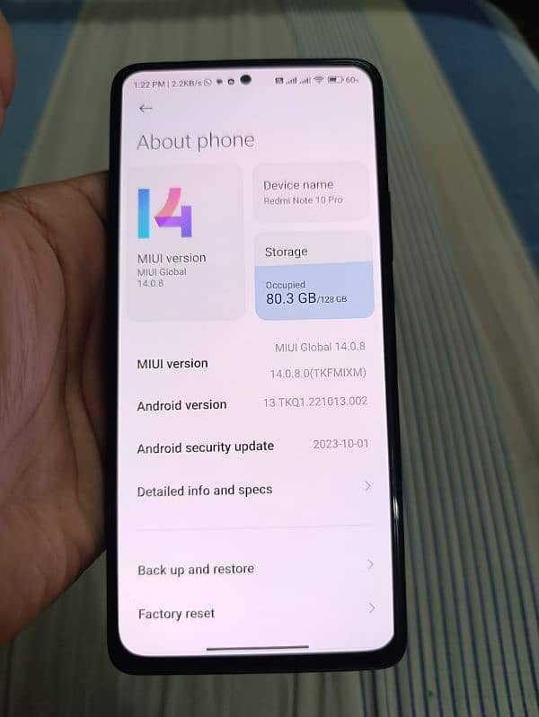 Redmi note 10 pro Amoled display Read description 11