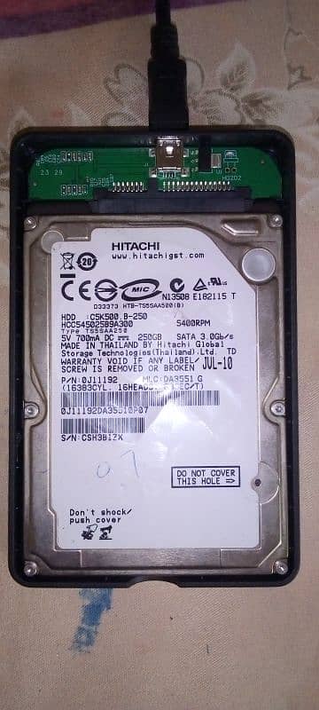 external hard disk for store data 0