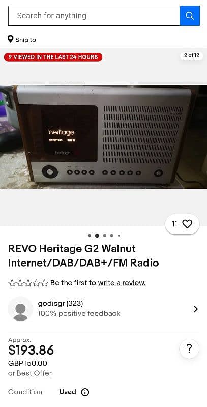 REVO Heritage G2 Walnut Internet/DAB/DAB+/FM Radio 2